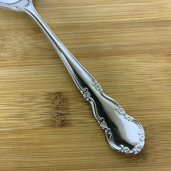 Reed & Barton Dickenson 4 Oval Soup Spoons 18-8 Stainless Steel Glossy Flatware - Picture 4 of 6